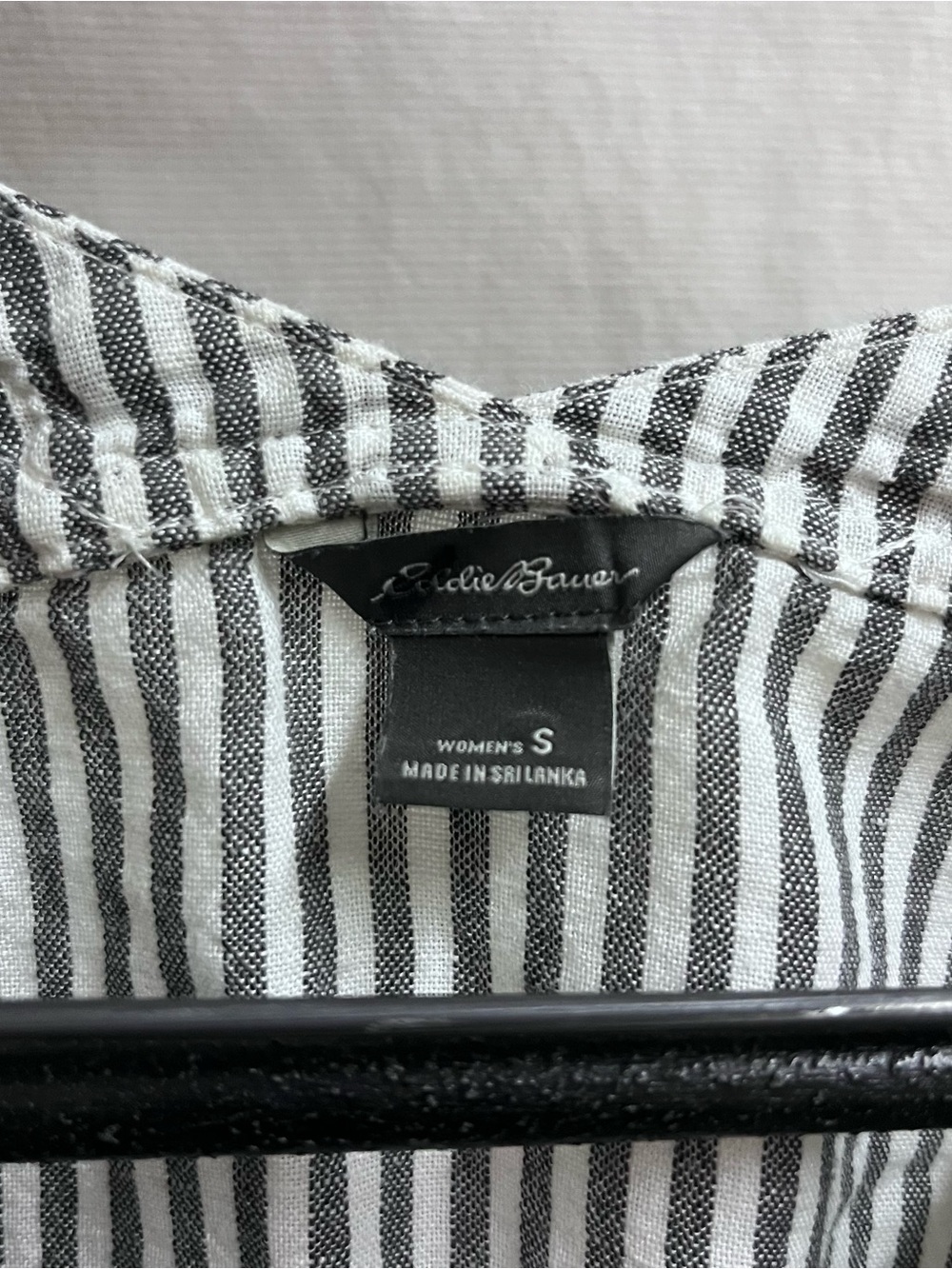 Eddie Bauer Women Striped Linen Cotton Tunic Top Size Small Breathable Comfort - Picture 4 of 8